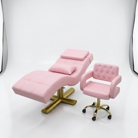Fauteuil d'esthétique de luxe pour extensions de cils et sourcils, pour salon de beauté, en stock au Royaume-Uni avec livraison rapide