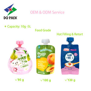 Bolsa con Boquilla Vertical para Alimentos para Bebés, Puré de Frutas 90r, Personalizada por DQ PACK - Product Image 3