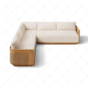 أريكة FERLY العصرية ذات التصميم الإبداعي الفاخر، أريكة قماشية بذراع أيسر على شكل حرف L، مناسبة للفنادق والفيلات والنوادي، يمكن تخصيصها - Product Image 2