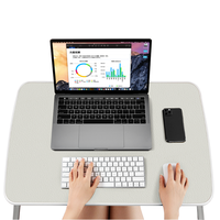 Table pliante pour ordinateur portable en cuir PU, réglable en hauteur multi-angles, portable, plateau de lit pour ordinateur portable en MDF, table pliante pour lit
