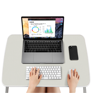 Table pliante pour ordinateur portable <span class=keywords><strong>en</strong></span> cuir PU, réglable <span class=keywords><strong>en</strong></span> <span class=keywords><strong>hauteur</strong></span> multi-angles, portable, plateau de <span class=keywords><strong>lit</strong></span> pour ordinateur portable <span class=keywords><strong>en</strong></span> MDF, table pliante pour <span class=keywords><strong>lit</strong></span> - Product Image 6