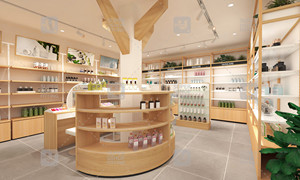 Exhibidores de Productos para el Cuidado de la Piel Personalizados, Diseño Interior de Tienda de Maquillaje a Medida, Estantes de Exhibición de Cosméticos de Madera - Product Image 6