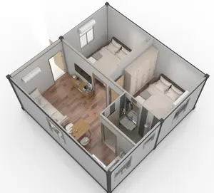 现代集装箱房屋组装微型预制模块化和大量预制集装箱房屋