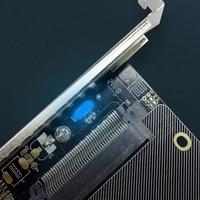 Kartu Adaptor U.2 ke PCIE Kelas Enterprise, Konverter SSD NVMe U2, Kartu Ekspansi PCI-E X4 untuk Komputer Desktop