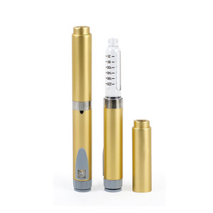Stylo injecteur réutilisable en métal fin V1 80UI - Product Image 1