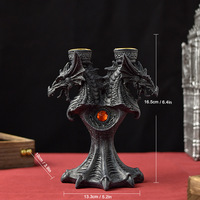 Ornement en résine Gargoyle pour Halloween, œuf de dinosaure, base en résine de lave, décoration
