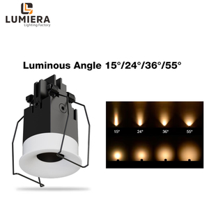 <span class=keywords><strong>Spot</strong></span> encastré <span class=keywords><strong>LED</strong></span> COB sans cadre CRI 95+ anti-éblouissement en aluminium mini invisible 35mm moderne pour hôtel et vitrine de bijoux - Product Image 3