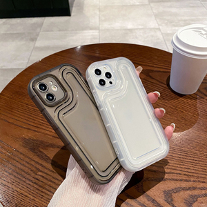 Funda Transparente Minimalista con Diseño de Pista de Carreras Compatible con <span class=keywords><strong>iPhone</strong></span> 17 Pro Max, Estilo Pareja, Delgada, Transparente, Protección Total a Prueba de Golpes - Product Image 3