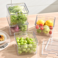 Contenants de conservation pour fruits et légumes frais avec passoire amovible, bol de conservation pour légumes et laitues, organisateur de réfrigérateur