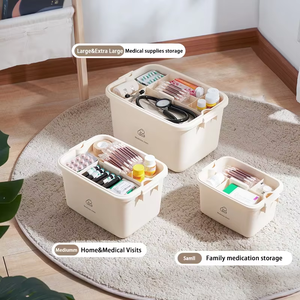 Teyida grande capacità portatile crema stile medicina scatola di stoccaggio Multi-strato materiale PP manici ermetici impermeabili per - Product Image 4