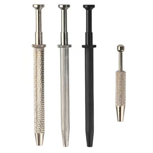Weeks Stainless Steel Anti Slip Nail Drill Gripper Short Silver For Electronic Components Screws Ic Chips Precision Parts - Product Image 1