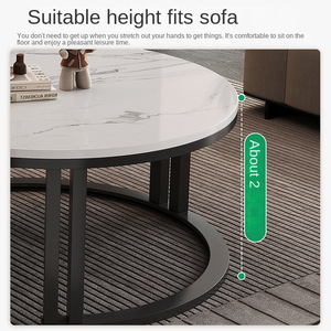 Ensemble de tables basses modernes et minimalistes pour salon, meubles pratiques pour la maison, nouvelle table basse haut de gamme pour hôtels et restaurants. - Product Image 3