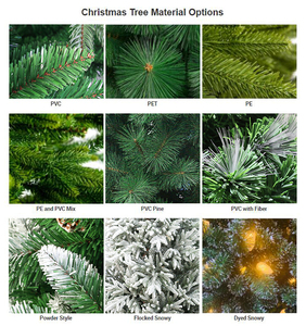 <span class=keywords><strong>Albero</strong></span> di Natale Artificiale Preilluminato OEM con Luci LED 6-6,5 Piedi Pieghevole in PVC Decorazioni Natalizie - Product Image 5