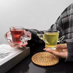 Personalized Mini Espresso Cup Niche Dolphin Glass Creative Shot Glass <b>Spirit</b> Sake Shot Glass - Product Image 4