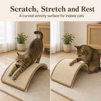 Grattoir à chat en sisal naturel, grattoir à chat incurvé et arqué, grattoir à chat en sisal tissé durable, vente en gros