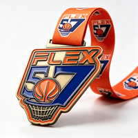 Médaille de basket-ball personnalisée en métal moulé sous pression avec cordon, récompense pour les ligues jeunes, événement de reconnaissance des athlètes, souvenir de collection