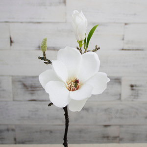 Simulation 2-head <b>Small</b> magnolia Single Branch <b>Artificial</b> Decorative <b>Flower</b> Arrangement Short stem magnolia <b>Flower</b> Wholesale - Product Image 4