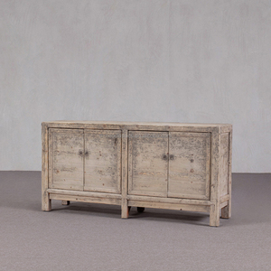 עתיק סיני במצוקה עץ ארבע דלתות לסביבה ידידותית לסביבה - Product Image 3