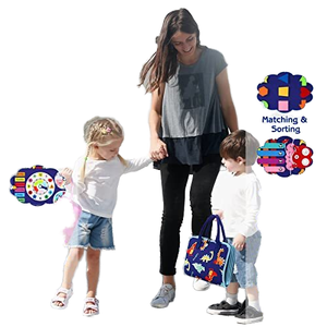 Nuevos juguetes de lanzamiento, tablero de actividades Montessori educativo temprano para niños, juguetes sensoriales para niños pequeños, tablero ocupado, libro silencioso ocupado DIY - Product Image 5