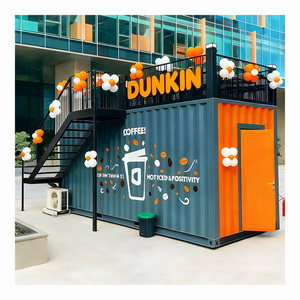 บ้านสำเร็จรูปสไตล์โมเดิร์นขนาด 20 ฟุต 40 ฟุต ติดตั้งง่าย เหมาะสำหรับโรงแรมชั่วคราว ร้านค้า สำนักงาน หรือห้องโถง - Product Image 1