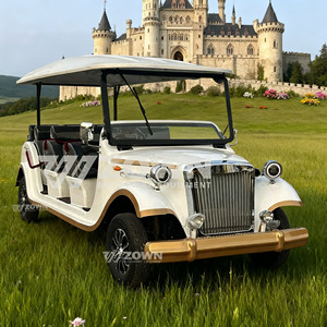 Voiture électrique vintage d'apparence classique, idéale pour les excursions panoramiques dans les châteaux et les zones touristiques. - Product Image 1