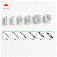 Connecteur rapide transparent à 3 broches sans bande, terminal fil à fil, connecteur 3 cœurs pour câble de bande LED CCT à blanc réglable
