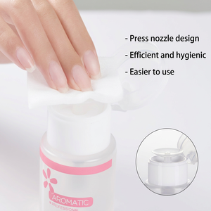 Removedor de Esmalte de Uñas en Botella de Plástico de 85 ml con Bomba, Aromático, No Daña, Agua Limpiadora Suave para Arte de Uñas para Salones - Product Image 4