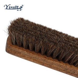 Yinste Solid Wood Shoe <b>Brush</b> Horse Hair Cleaning For <b>Suede</b> Leather Care - Product Image 1