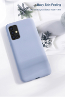 Coque en silicone liquide souple antichoc pour Samsung Galaxy A71, compatible avec Samsung Galaxy S7 S8 A51 A31 S20 S20 Ultra