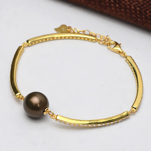 S925 <b>Silver</b> <b>Bracelet</b> for Women Vintage Style Fancy Hand Ring Hole with <b>Pearl</b> Zirconia Empty DIY Jewelry Accessories - Product Image 4