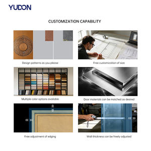 Portes d'entrée modernes YUDON DOOR personnalisées en alliage <span class=keywords><strong>de</strong></span> <span class=keywords><strong>zinc</strong></span> ignifuge <span class=keywords><strong>de</strong></span> haute qualité pour appartements <span class=keywords><strong>de</strong></span> luxe, utilisation extérieure - insonorisées, étanches - Product Image 4