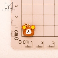 Yammy YYS137 Vente en gros de breloques en émail colorées, pendentifs animaux mignons Bubu Bear pour bijoux d'enfants, adorables breloques chien et panda