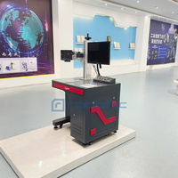 Nouvelle machine de marquage laser à fibre de bureau automatique pour gravure sur métal avec vision IA, contrôle Cypcut et moteur servo Delta