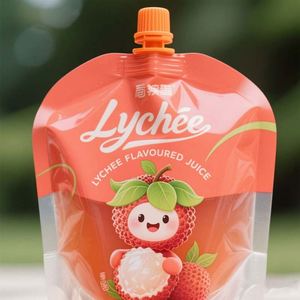 Emballage recyclable de jus/bière liquide personnalisable 10ML-150ML pochettes à bec en plastique gravure impression sac étanche multi-taille - Product Image 2