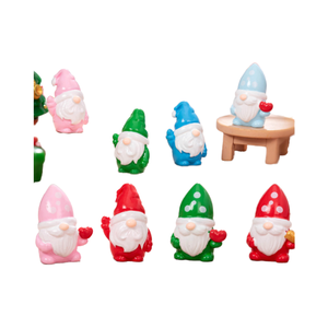 Mini Sweety Lovers Couple Figurines Miniature Craft fairy <strong>Garden</strong> <strong>Gnome</strong> Snowman Santa Claus House Christmas Ornaments for <strong>Garden</strong> - Product Image 1