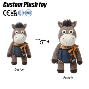 Jouets en peluche de la série Work Buddy : adorable poupée cheval, compagnon câlin pour le travail et la vie quotidienne - Product Image 1