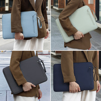 Funda Protectora Ligera, Antigolpes, Acolchada y de Terciopelo Suave para Laptop de 13, 14 y 15 Pulgadas, con Doble Cremallera, Moderna, para MacBook