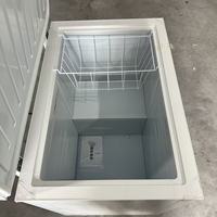 Congélateur coffre horizontal professionnel mini à température unique pour usage commercial, stockage direct et compact d'aliments surgelés, réglable