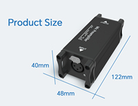 Recordio GAZ-MA7 Microphone dynamique professionnel pour diffusion en direct, mini amplificateur métallique, préamplificateur, convertisseur