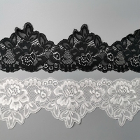 Accessoires en dentelle florale élastique, dentelle large élastique, dentelle à grandes vagues, nouveaux accessoires de lingerie en gros du fabricant