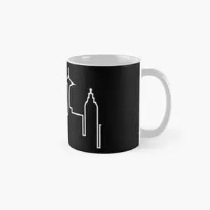 Seattle Skyline Frasier Classic Mug Image Design Handle Round Gifts Drinkware Printed Picture Cup Coffee Tea Photo Simple