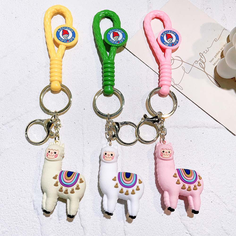 Kitnelw 13 Pezzi Portachiavi Alpaca Portachiavi Animali Divertenti Portachiavi da Appendere Regalo per Borsa Zaino Festa di Compleanno per Bambini