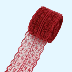 선물 포장, 파티 장식 또는 여성 속옷으로 고품질의 폴리에스터 레이스 메쉬 벨트 선택 판매. - Product Image 3