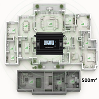 Amplificador de teléfono móvil gestionado con aplicación inteligente LCD y Tuya para EE. UU. Canadá 5G 4G Cellular Booster B5 B12 B13 B17 compatible con redes GSM 3G