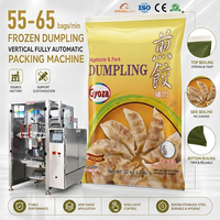 Machine d'emballage automatique multifonctionnelle verticale pour la mise en forme, le remplissage et la fermeture de potstickers surgelés
