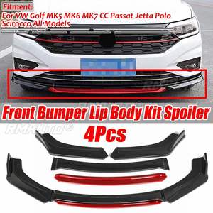 ชุดแต่งสปอยเลอร์กันชนหน้ารถยนต์แบบ 4 ชิ้น สำหรับ VW Golf MK5 MK6 MK7 CC, Passat, Jetta และ POLO - Product Image 1