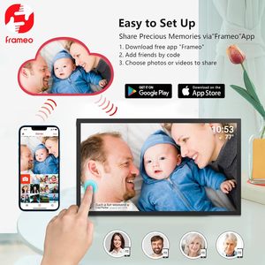 32GB FRAMEO Digital <b>Photo</b> <b>Frame</b>, 21.5-Inch <b>Large</b> WiFi Digital Picture <b>Frame</b> With IPS Screen, Wall Mount Easy Share <b>Photos</b>/Videos - Product Image 6