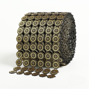 <span class=keywords><strong>Applique</strong></span> acrylique tournesol avec technique à coudre strass de baguage de chaîne pour vêtements artisanat Type lâche strass baguage - Product Image 1