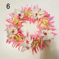 Bando Elastis Bunga Lili Laba-laba Anggrek, Aksesoris Rambut Bunga Pulau Tropis, Haku Tari Hula Bunga