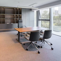 Bureau de direction en bois massif avec finition de luxe, mobilier de bureau moderne, durable, écologique, réglable, qualité supérieure